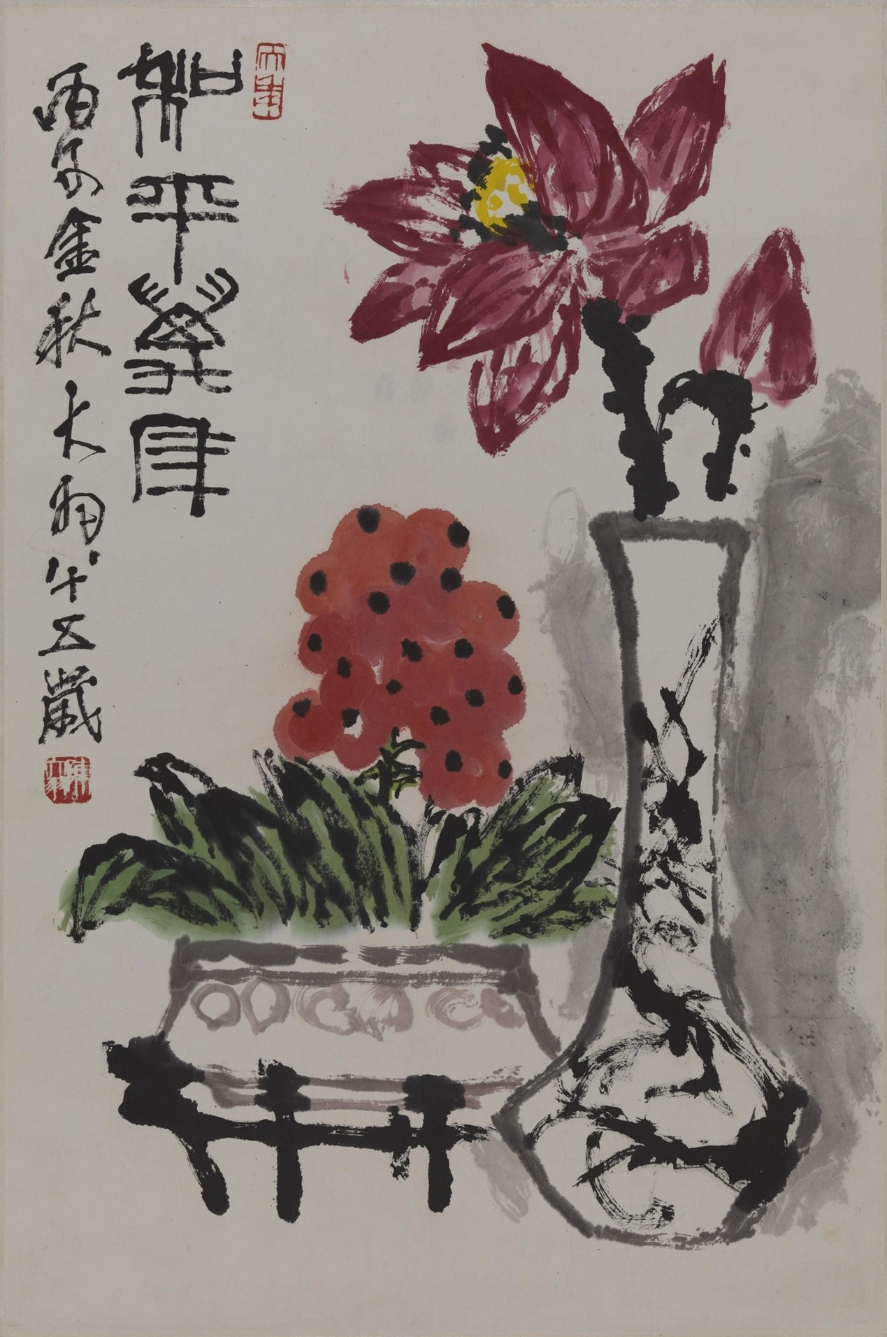 <h2>和平万年</h2><p>作者：陈大羽</p><p>创作年代：1996年</p><p>规格：83cm×55cm</p><p>品类：中国画</p>